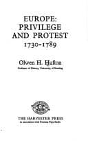 Cover image for Europe, privilege and protest, 1730-1789