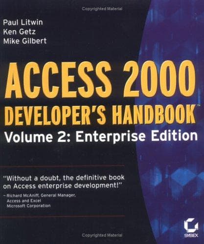 Cover image for Access 2000 Developer's Handbook, Volume 2