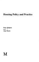 Cover image for Housing policy and practice
