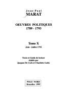 Cover image for Oeuvres politiques, 1789-1793