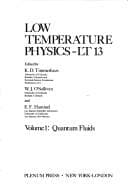 Cover image for Low temperature physics--LT 13