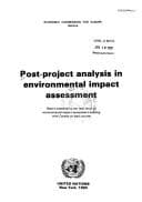 Cover image for Post-project analysis in environmental impact assessment
