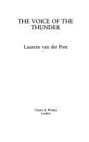 Cover image for The voice of the thunder