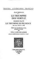 Cover image for Le triumphe des vertuz.