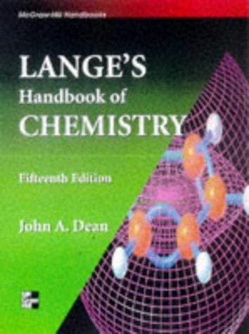 Cover image for Lange's Handbook of Chemistry