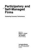 Cover image for Participatory and self-managed firms