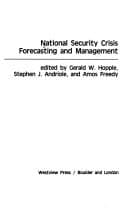 Cover image for National security crisis forecasting and management