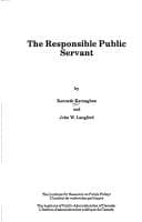 Cover image for The responsible public servant