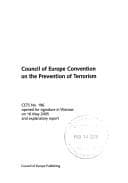 Cover image for Council of Europe Convention on the Prevention of Terrorism