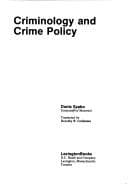 Cover image for Criminology and crime policy