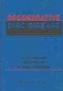 Cover image for Degenerative disc disease