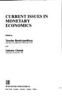 Cover image for Current issues in monetary economics
