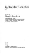 Cover image for Molecular genetics