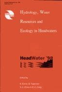 Cover image for Hydrology, water resources and ecology in headwaters