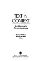 Cover image for Text in Context