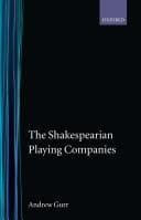 Cover image for The Shakespearian playing companies