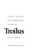 Cover image for Classical imitation and interpretation in Chaucer's Troilus