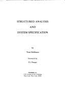 Cover image for Structured analysis and system specification