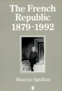 Cover image for The French Republic 1879-1992
