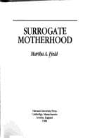 Cover image for Surrogate motherhood