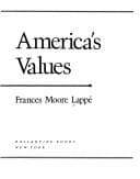 Cover image for Rediscovering America's values