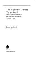 Cover image for The eighteenth century--the intellectual and cultural context of English literature, 1700-1789