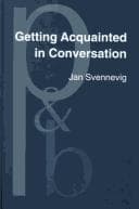 Cover image for Getting acquainted in conversation