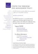 Cover image for The federal role in terrorism insurance