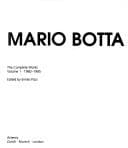 Cover image for Mario Botta
