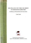 Die Stellung von Verb und Objekt in Niger-Kongo-Sprachen