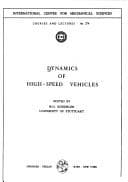 Cover image for Dynamics of high-speed vehicles