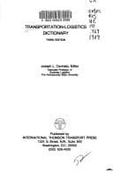 Cover image for Transportation-logistics dictionary