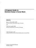 Cover image for A program guide to doctoral study in social work