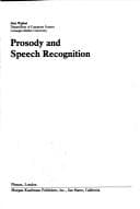 Cover image for Prosody and speech recognition