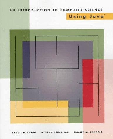 Cover image for An Introduction to Computer Science Using Java