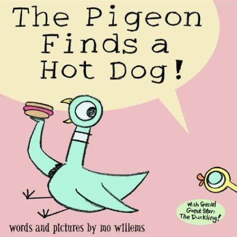 Cover image for The Pigeon finds a hot dog!