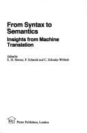 Cover image for From syntax to semantics