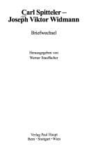 Carl Spitteler-Joseph Viktor Widmann