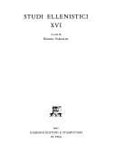 Studi ellenistici