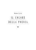 Cover image for Il colore della poesia