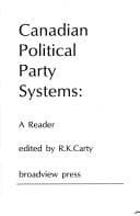 Cover image for Canadian political party systems