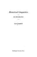 Cover image for Historical linguistics