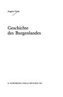 Cover image for Geschichte des Burgenlandes
