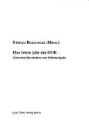 Cover image for Das letzte Jahr der DDR