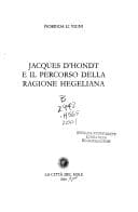 Cover image for Jacques D'Hondt e il percorso della ragione hegeliana