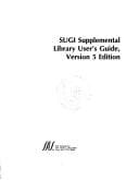 Cover image for SUGI supplemental library user's guide