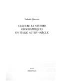 Culture et savoirs géographiques en Italie au XIVe siècle