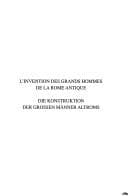 Cover image for L' invention des grands hommes de la Rome antique