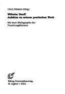 Cover image for Wilhelm Hauff - Aufsätze zu seinem poetischen Werk