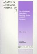 Cover image for Using Verbal Protocols in Language Testing Research: A Handbook